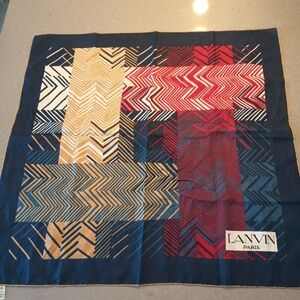 Vintage Lanvin Square Silk Scarf